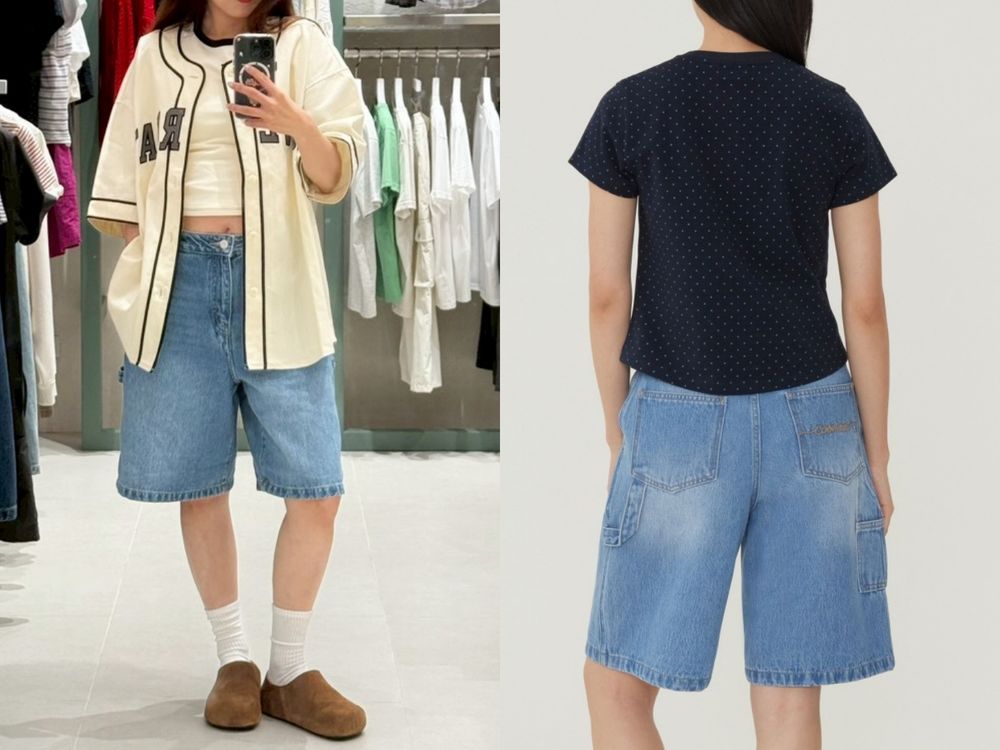 韓星夏天都在穿「五分褲/七分褲」怎麼挑？5件話題Jorts短褲實測、嬌小女生要選這版型！-9