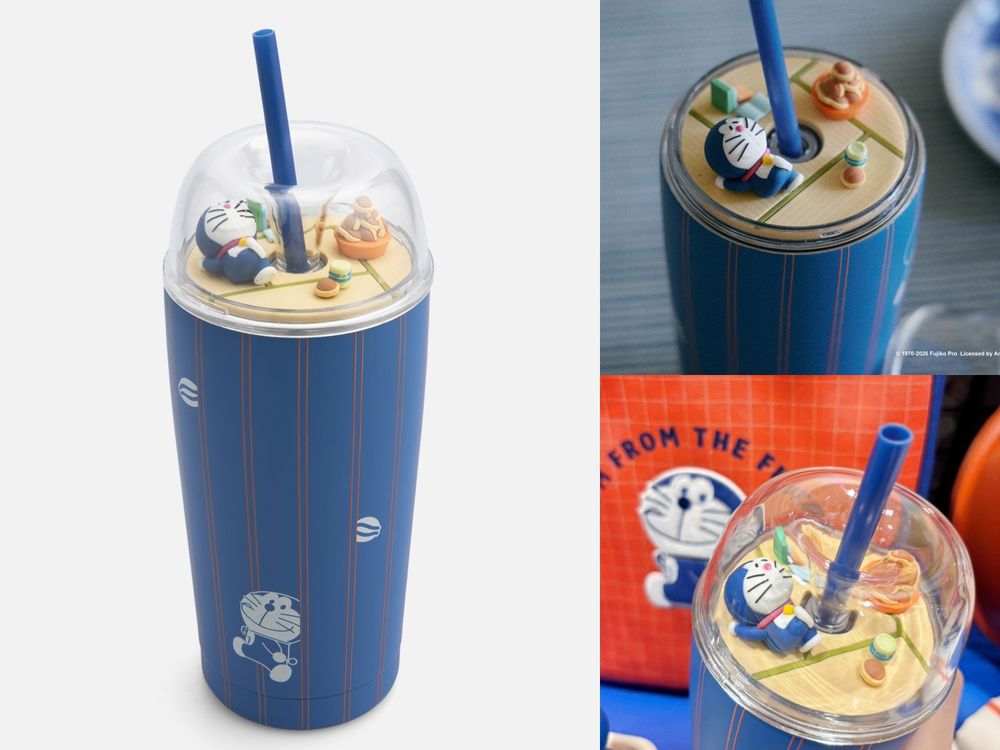 HOLA跟《哆啦A夢》聯名啦！超可愛「任意門娃包、大雄房間造型吸管杯」只有台灣買得到！-2