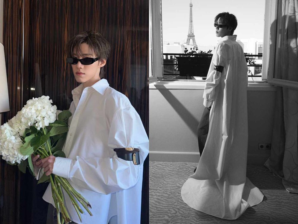 巴黎熱浪也照樣帥！Balenciaga高訂嘉賓太有看頭！THE BOYZ柱延「書呆子造型」帥暈、泰星PP熱到藏不住！-3