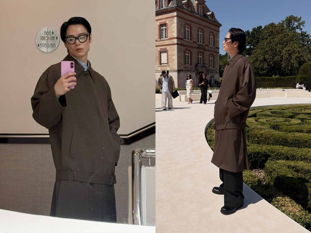 巴黎熱浪也照樣帥！Balenciaga高訂嘉賓太有看頭！THE BOYZ柱延「書呆子造型」帥暈、泰星PP熱到藏不住！-4