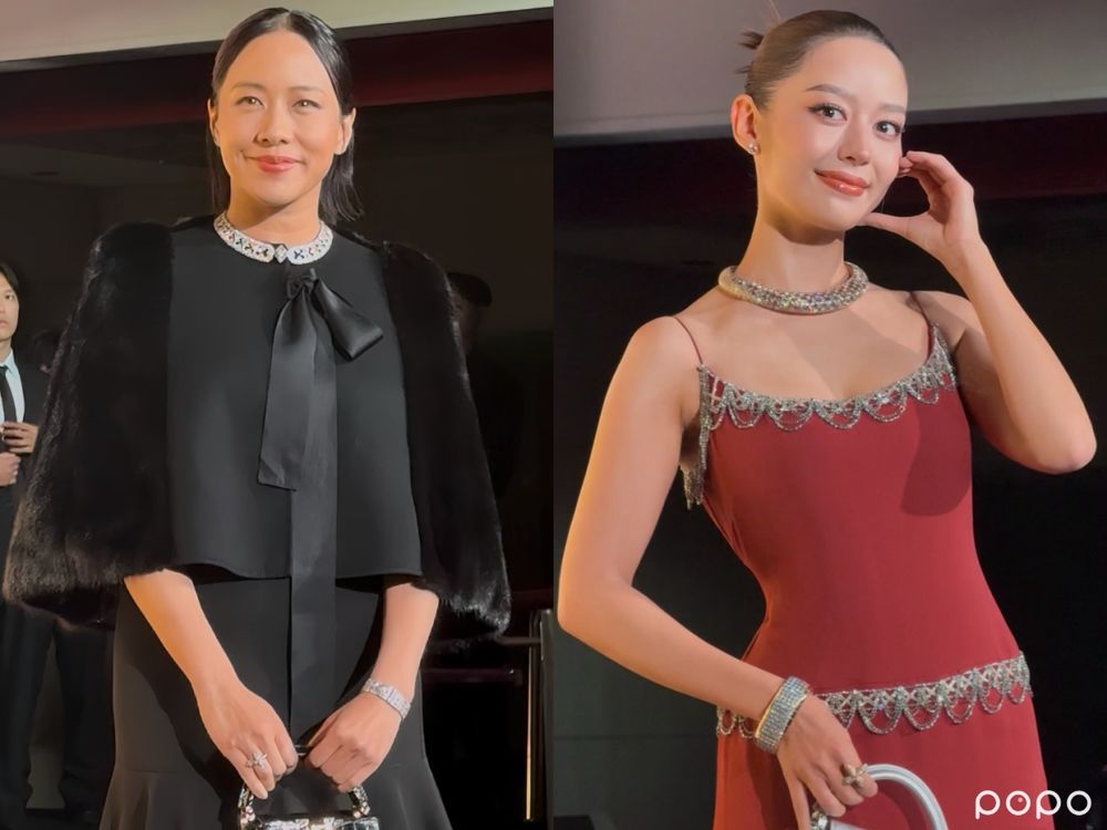 台北空氣真香！酒窩女神「申敏兒」降臨LV珠寶活動！本人美到在發光、甜笑飯撒超親民！整身珠寶要價破億？！-6