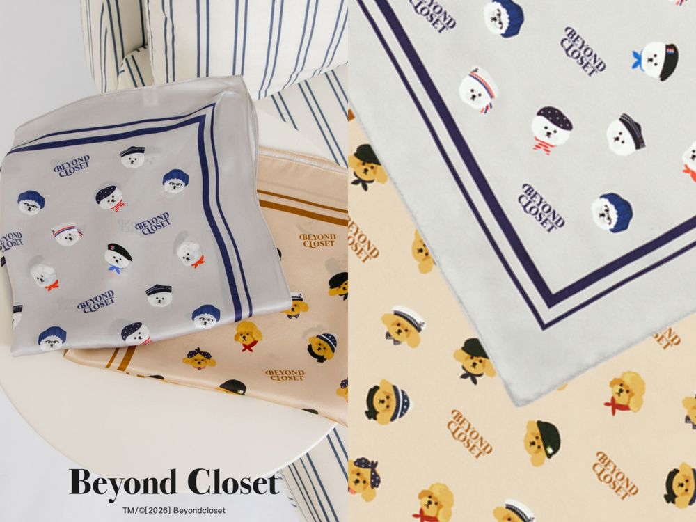 連韓妞都想衝來買？Grace Gift聯名人氣韓牌Beyond Closet！水手比熊犬、貝雷帽貴賓狗周邊超療癒！-2