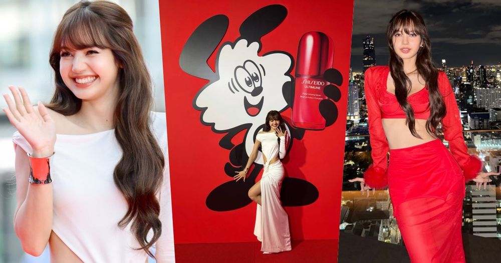 LISA回家站台資生堂！超辣身V洋裝完美展露好身材，大推曼谷限定快閃店，拍貼機、VERDY聯名周邊一次看！-15