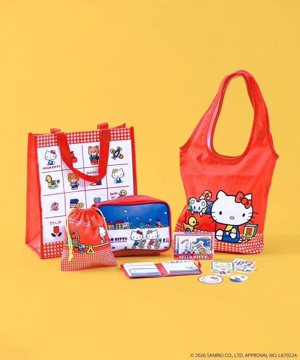 3COINS跟Hello Kitty聯名啦！超可愛「復古紅白Kitty托特包、大頭凱蒂貓髮圈」百元就能帶回家！-1
