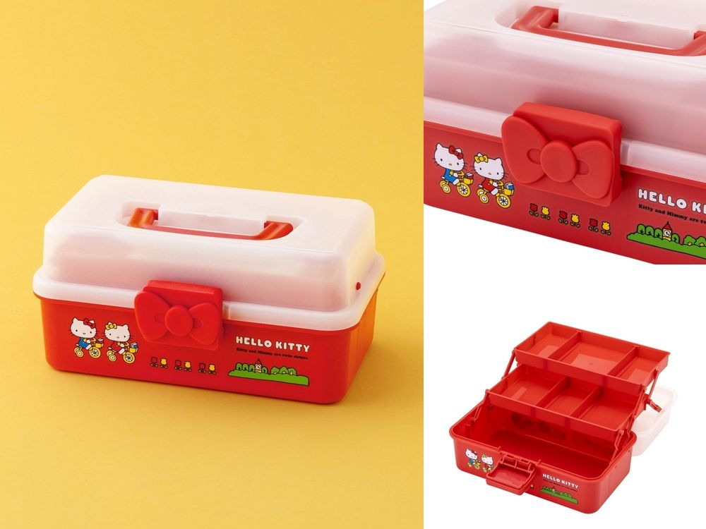 3COINS跟Hello Kitty聯名啦！超可愛「復古紅白Kitty托特包、大頭凱蒂貓髮圈」百元就能帶回家！-10