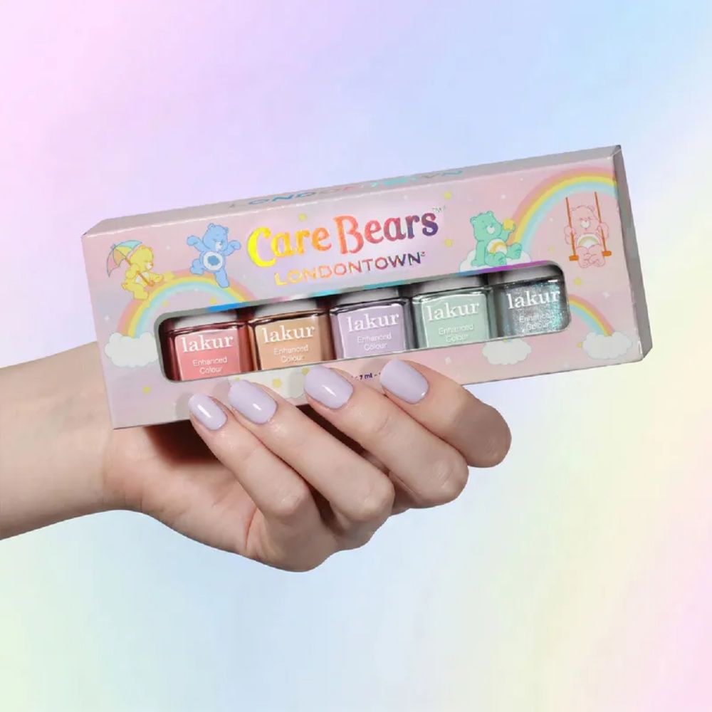 Care Bears粉絲真的會失心瘋！LONDONTOWN聯名彩虹熊太萌，5款療癒指彩、限定美甲包必收藏！-19