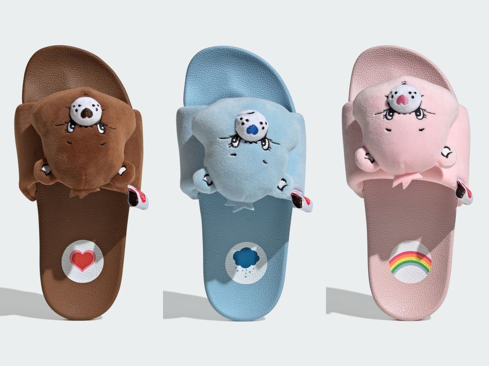 愛迪達竟然偷偷上架「Care Bears」聯名款！「熊熊大頭拖鞋、滾邊上衣」小細節狂暴擊粉絲的心！-3