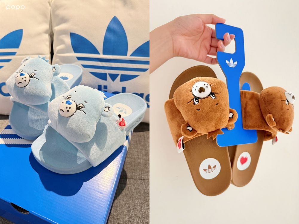 愛迪達竟然偷偷上架「Care Bears」聯名款！「熊熊大頭拖鞋、滾邊上衣」小細節狂暴擊粉絲的心！-4