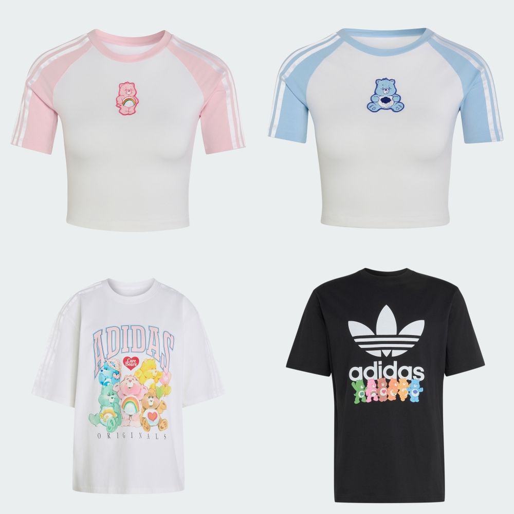 愛迪達竟然偷偷上架「Care Bears」聯名款！「熊熊大頭拖鞋、滾邊上衣」小細節狂暴擊粉絲的心！-6