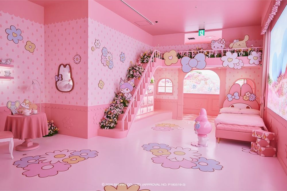 想住Hello Kitty的房間！超可愛「三麗鷗夢想飯店特展」帕恰狗海灘房、布丁狗櫃檯必拍亮點一次看！-18