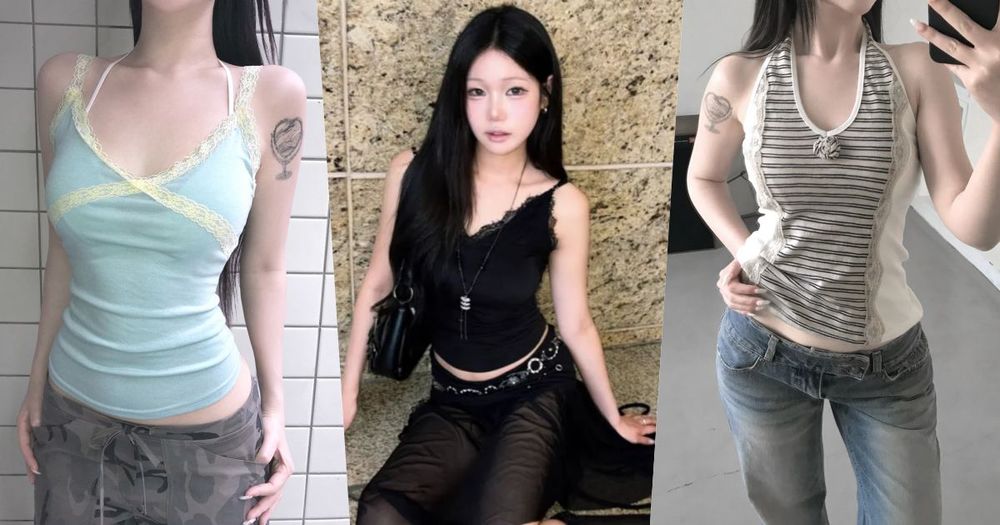 不想撞衫就收這篇！韓國小眾牌「蕾絲背心」推薦！原來假兩件是熱門款、夏天單穿美到犯規！-1