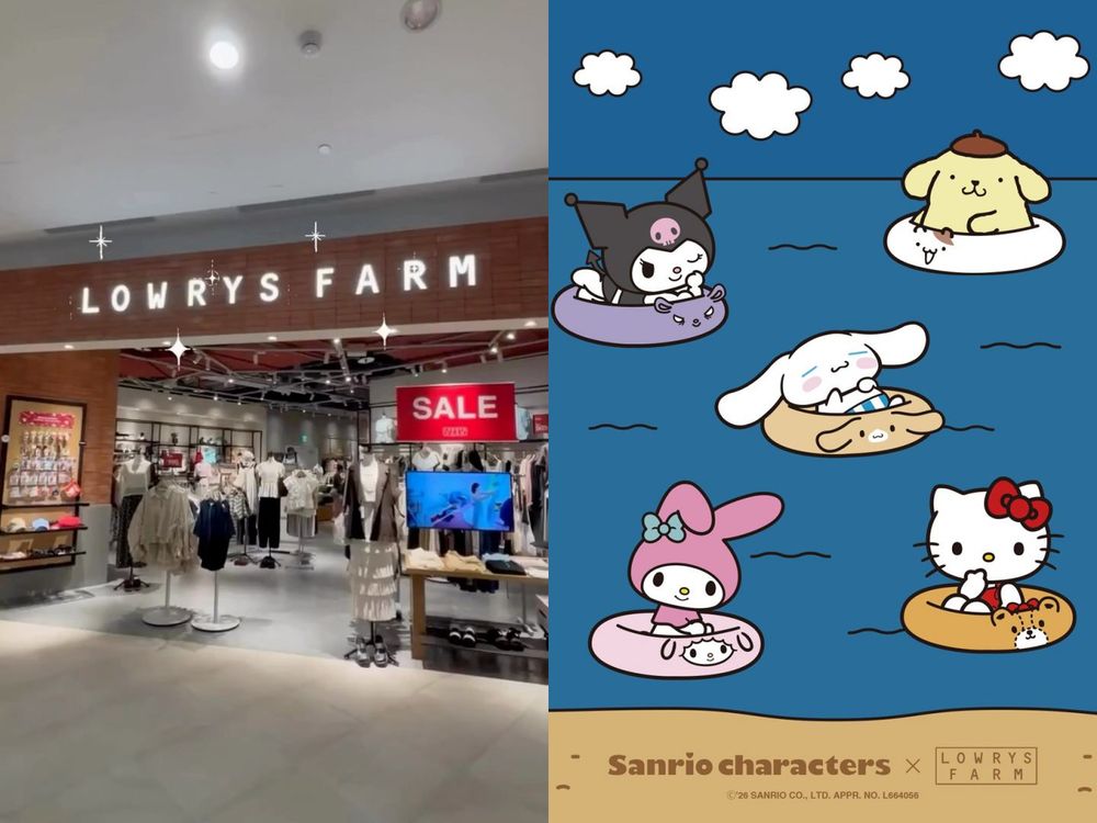 這回台灣買得到！LOWRYS FARM三麗鷗新聯名來了！泳裝大耳狗、比基尼Hello Kitty可愛爆！-10