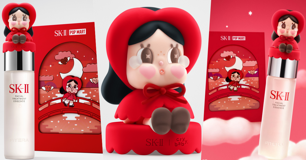 CRYBABY美妝聯名太犯規！SK-II青春露換上超萌限定包裝，momo再推獨家刻印瓶，7/20限量開搶！-1