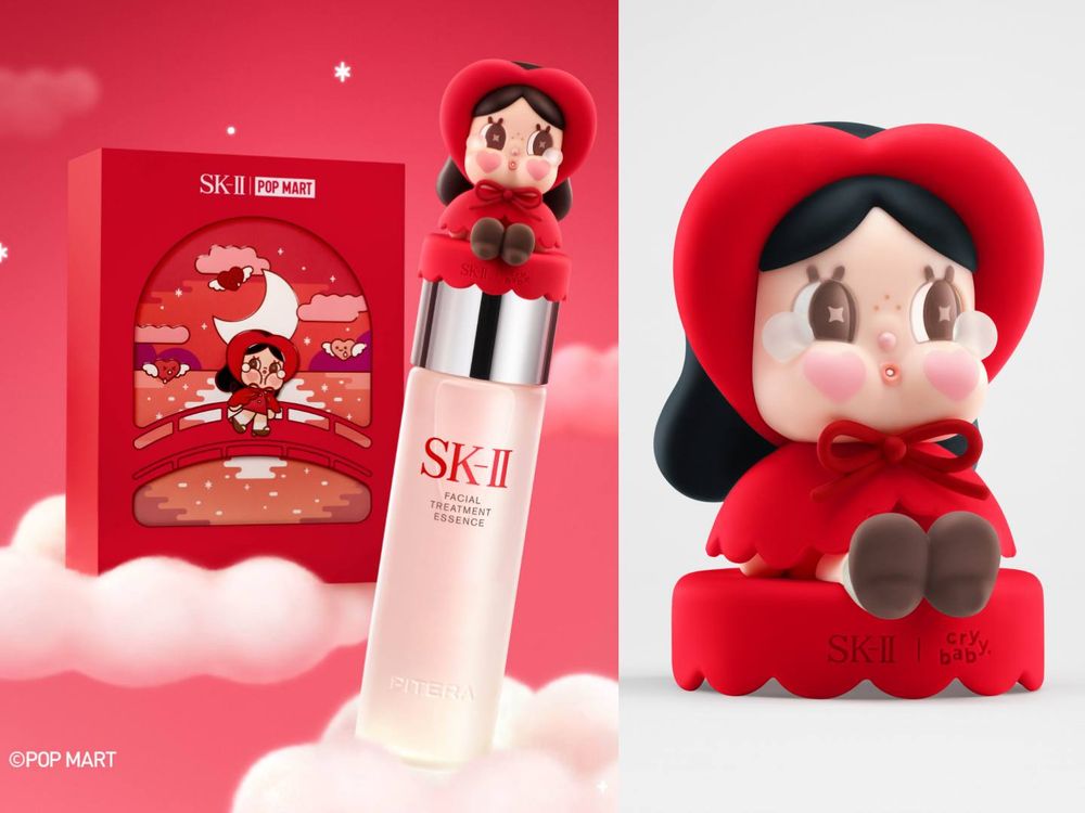 CRYBABY美妝聯名太犯規！SK-II青春露換上超萌限定包裝，momo再推獨家刻印瓶，7/20限量開搶！-2
