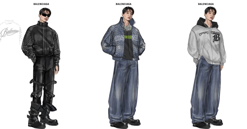 BTS柾國終於在世巡巴黎站穿上最愛的「巴黎世家」訂製服！同場泰亨穿的也是CELINE訂製款！-11