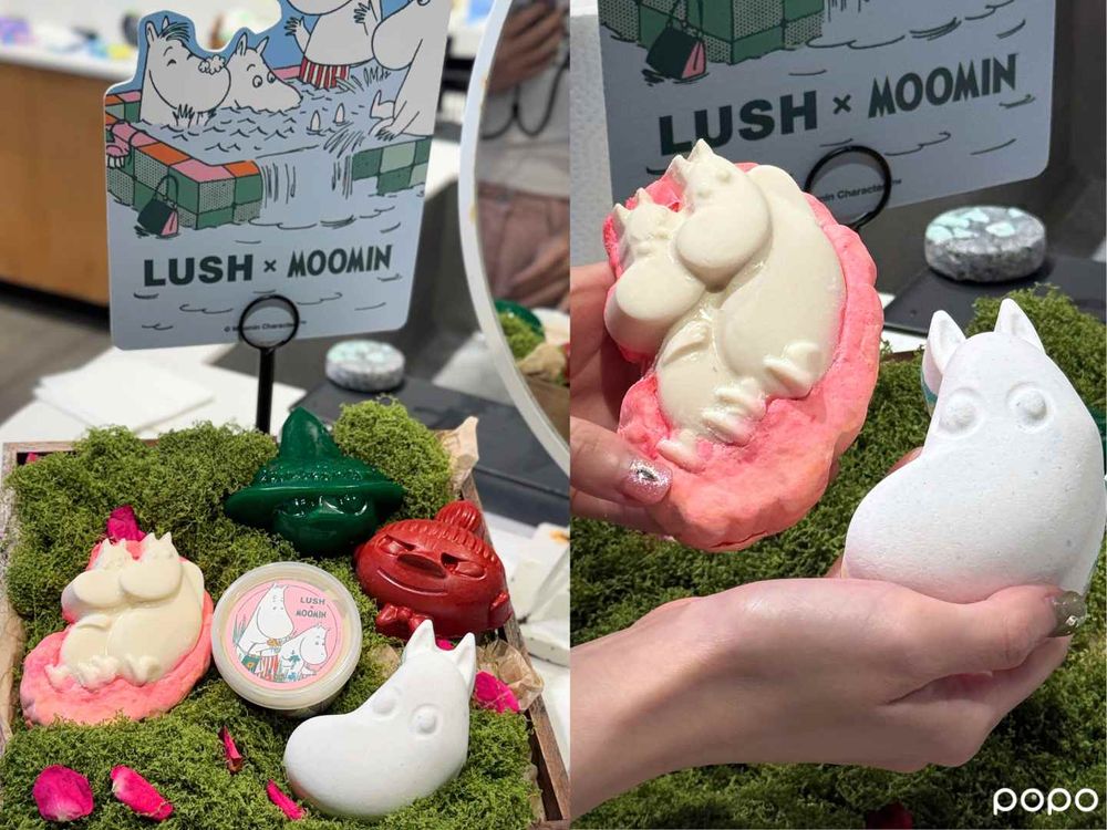 LUSH × Moomin姆明聯名太療癒！香水、汽泡彈、沐浴軟糖7款登場，雲莓身體噴霧官網限定！-7