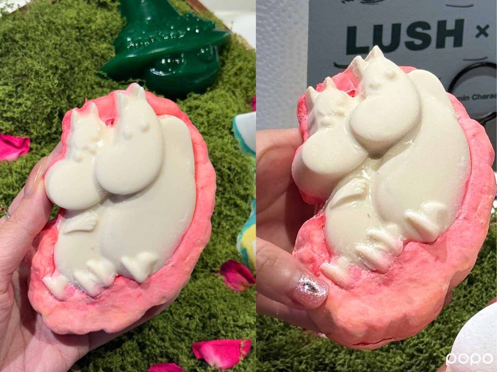 LUSH × Moomin姆明聯名太療癒！香水、汽泡彈、沐浴軟糖7款登場，雲莓身體噴霧官網限定！-8