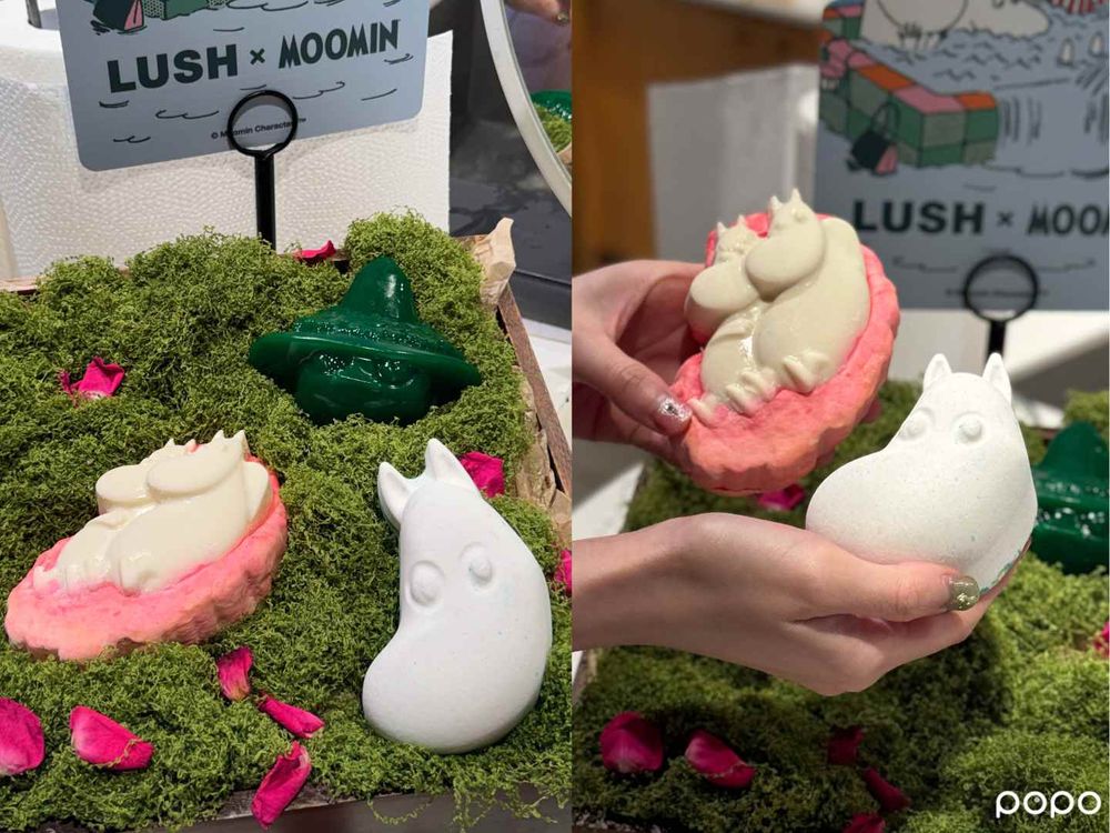 LUSH × Moomin姆明聯名太療癒！香水、汽泡彈、沐浴軟糖7款登場，雲莓身體噴霧官網限定！-5