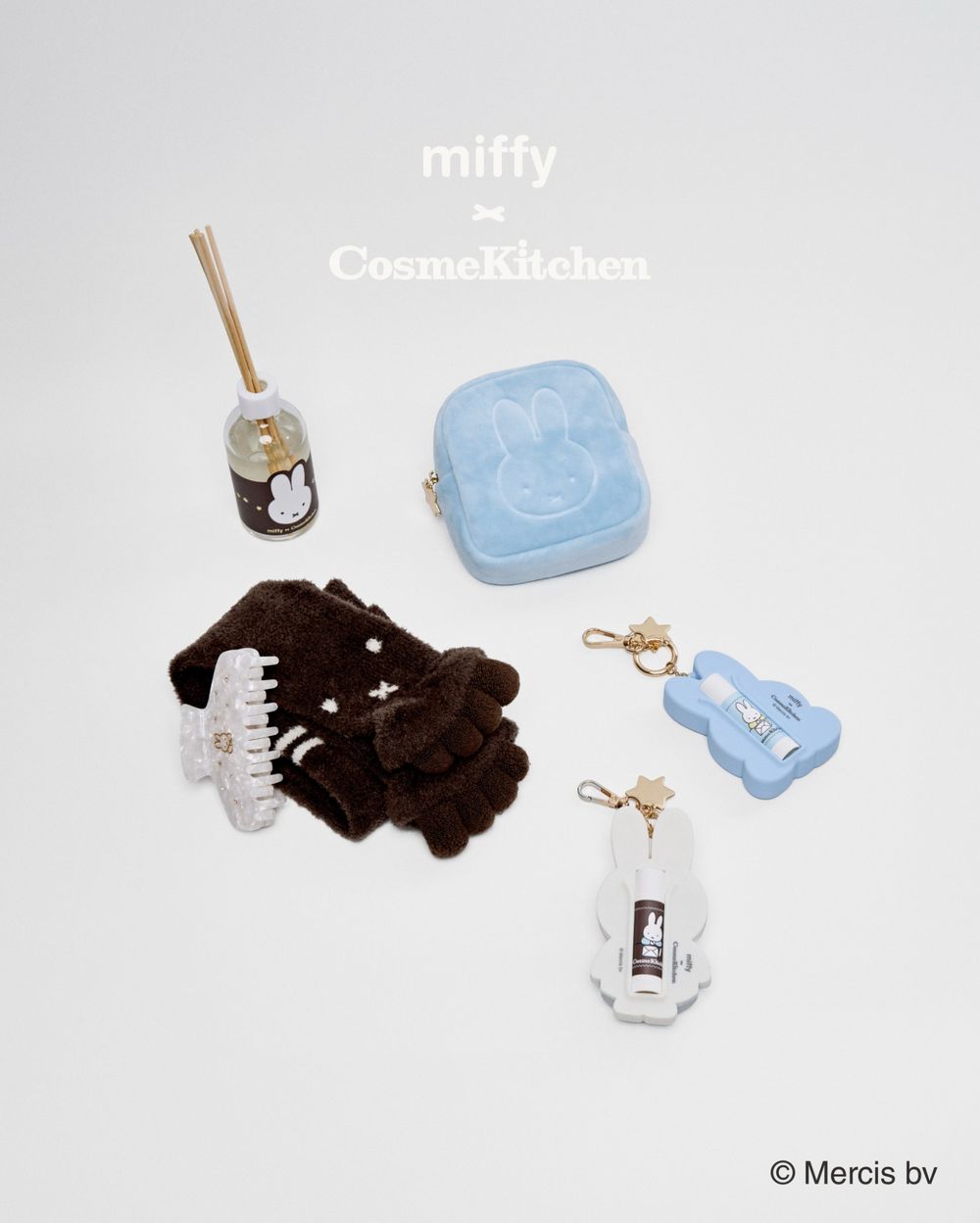 日本Cosme Kitchen×Miffy米飛兔第三波太犯規！四色底妝盤、兔兔護唇吊飾，18款限定萌物一次收！-12