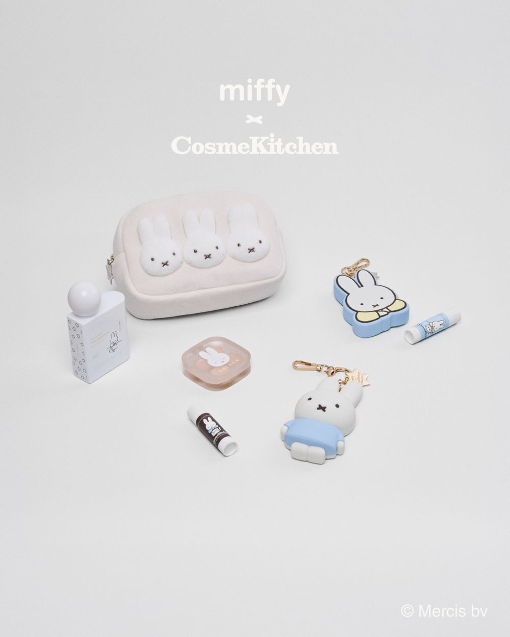 日本Cosme Kitchen×Miffy米飛兔第三波太犯規！四色底妝盤、兔兔護唇吊飾，18款限定萌物一次收！-10