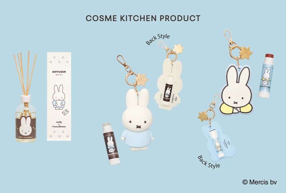 日本Cosme Kitchen×Miffy米飛兔第三波太犯規！四色底妝盤、兔兔護唇吊飾，18款限定萌物一次收！-4