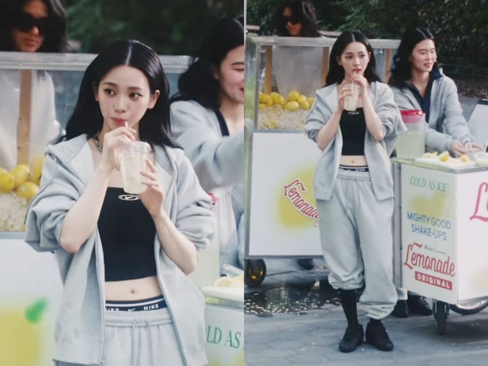 Karina身上那件Nike灰色連帽外套找到了！出自最新女生專屬系列、極簡質感風絕對會愛！-2