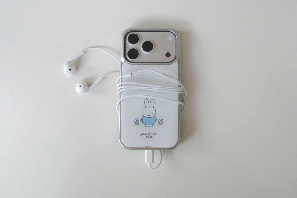 米菲兔粉絲請小心！質感韓牌SOMEWHEREBUTTER聯名miffy ！奶油風「手機殼、電腦包」太可愛！想直接包一套！-5