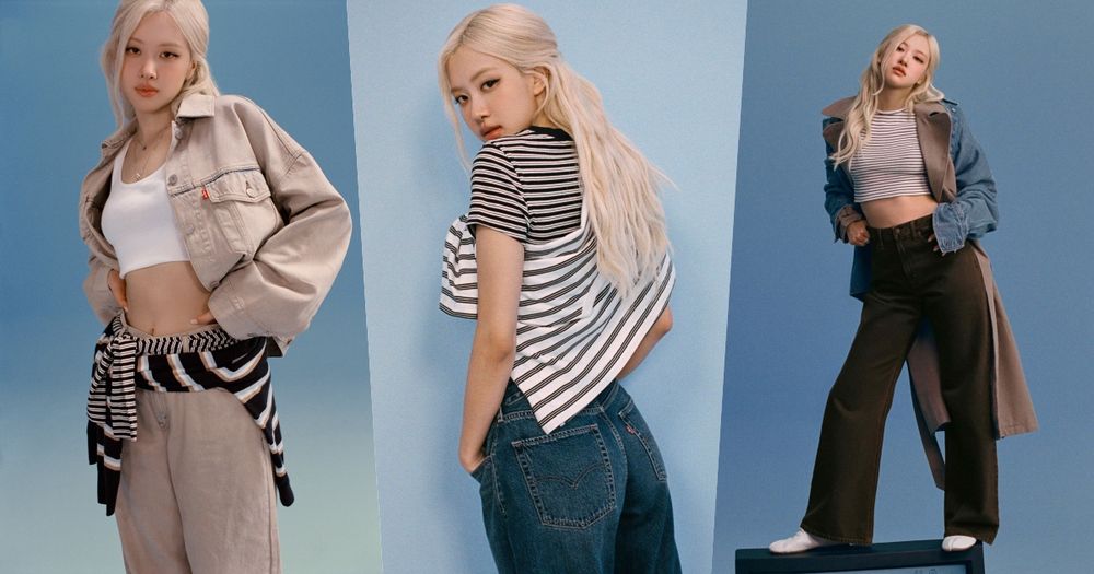 Rosé最新Levi’s廣告「同款牛仔褲」型號都幫你整理好！顯瘦錐形神褲、復古條紋T得要整套收！-1