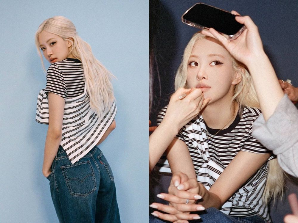 Rosé最新Levi’s廣告「同款牛仔褲」型號都幫你整理好！顯瘦錐形神褲、復古條紋T得要整套收！-7