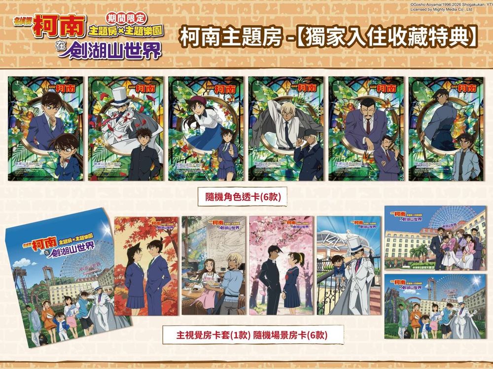 劍湖山大飯店跟《名偵探柯南》聯名了！5大限定主題房全都想收集一輪、還有柯南主題下午茶要吃！-5