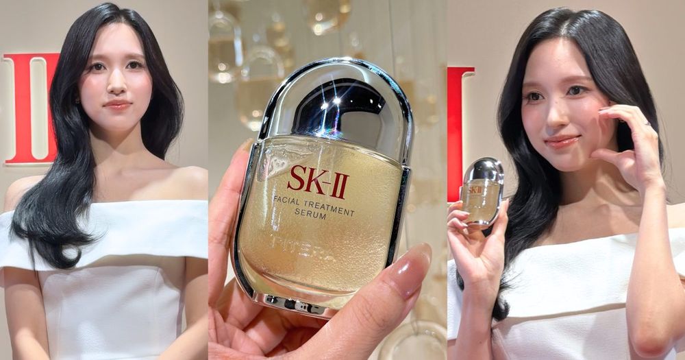 ONCE暴動！Mina來台美到不像真人、親曝「10分鐘發光保養法」，SK-II睽違45年青春精華液終於上市！-1