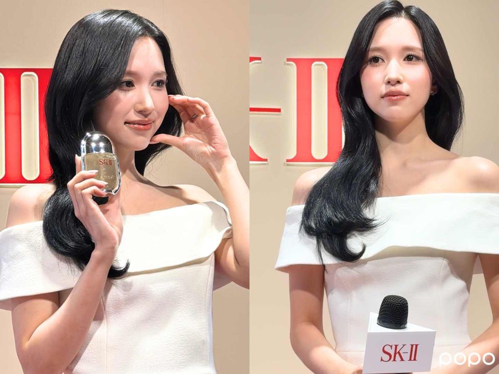ONCE暴動！Mina來台美到不像真人、親曝「10分鐘發光保養法」，SK-II睽違45年青春精華液終於上市！-7
