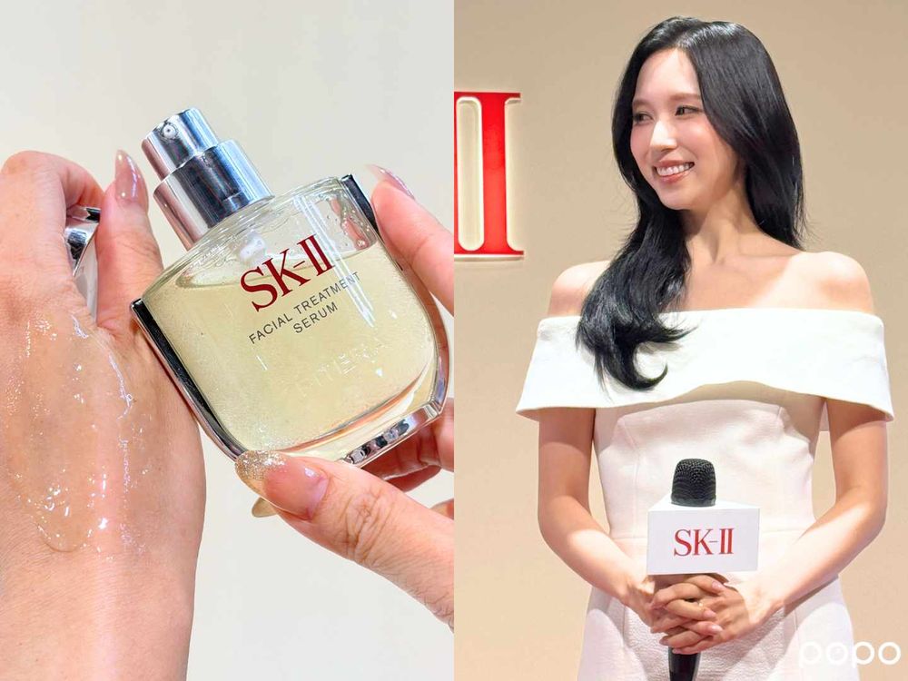 ONCE暴動！Mina來台美到不像真人、親曝「10分鐘發光保養法」，SK-II睽違45年青春精華液終於上市！-9