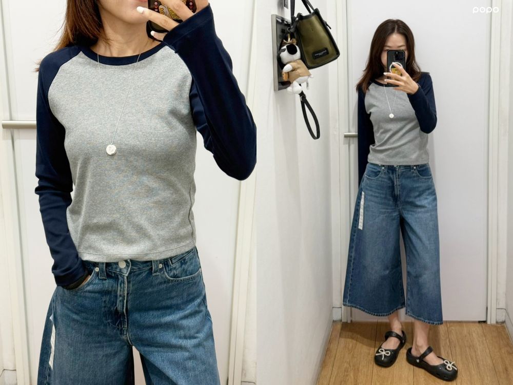 UNIQLO三件近期爆火長袖上衣！韓妞都買這件「好身材連帽T」、拼色上衣竟然只要390元！-6