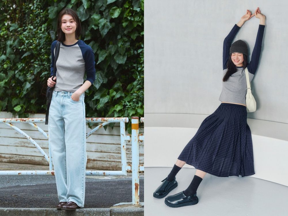 UNIQLO三件近期爆火長袖上衣！韓妞都買這件「好身材連帽T」、拼色上衣竟然只要390元！-9