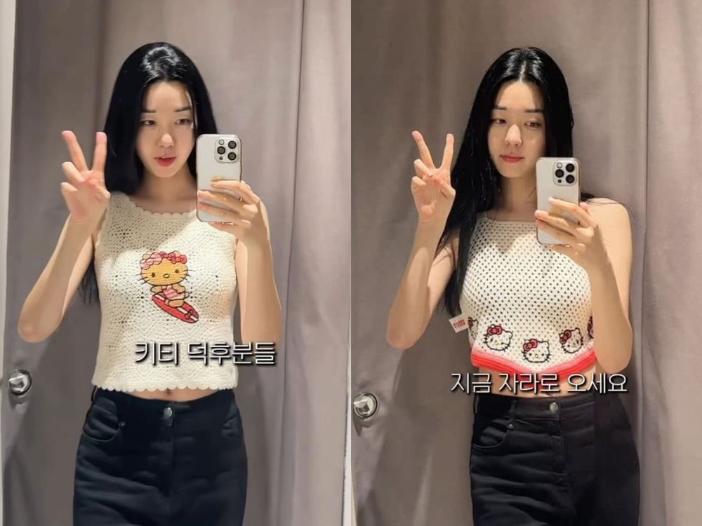 再度敗給ZARA！Kitty新聯名偷偷上架！「格紋蝴蝶結包、托特包」全都有...曬黑娃包必買！-2