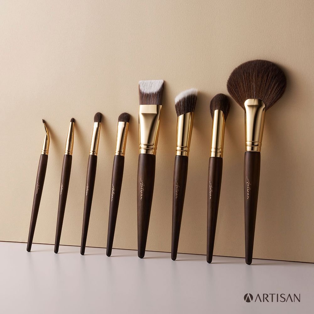 MIT化妝刷不輸韓國！ARTISAN全方位刷具陣容強勢登場，原木筆桿＋親膚刷毛、百元媲美專櫃質感，全臉彩妝一套搞定！-10