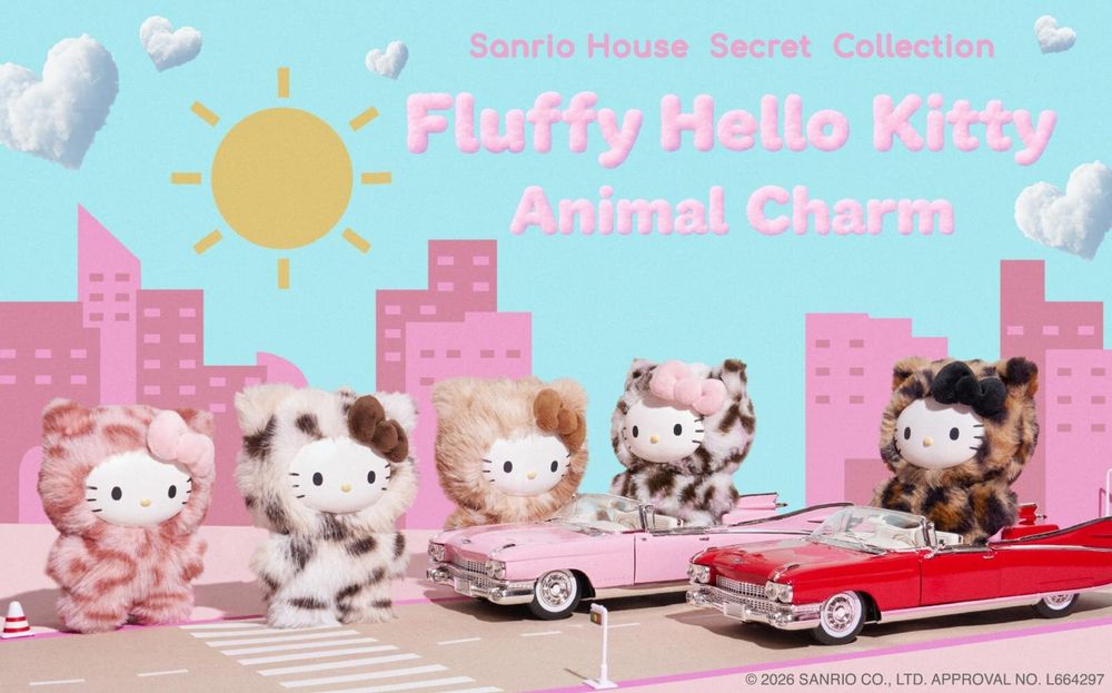 誰把凱蒂貓變成小花豹！超可愛「豹紋Hello Kitty絨毛吊飾盲盒」日妞社群狂討論、只有這買得到！-7