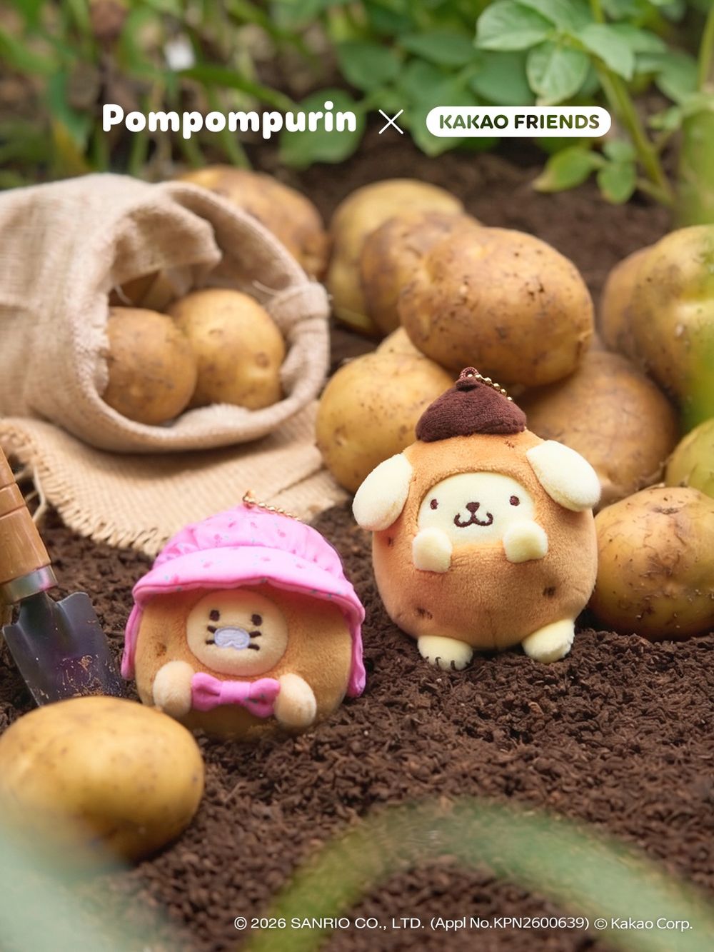 Kakao Friends跟布丁狗聯名了！「農夫春植玩偶」超萌、「馬鈴薯布丁狗」根本SVT玟奎本人？-4