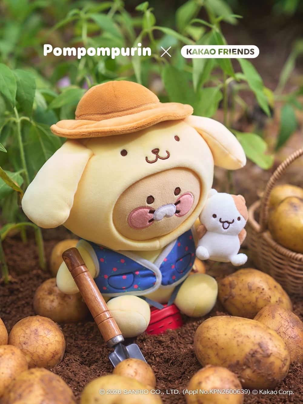 Kakao Friends跟布丁狗聯名了！「農夫春植玩偶」超萌、「馬鈴薯布丁狗」根本SVT玟奎本人？-1