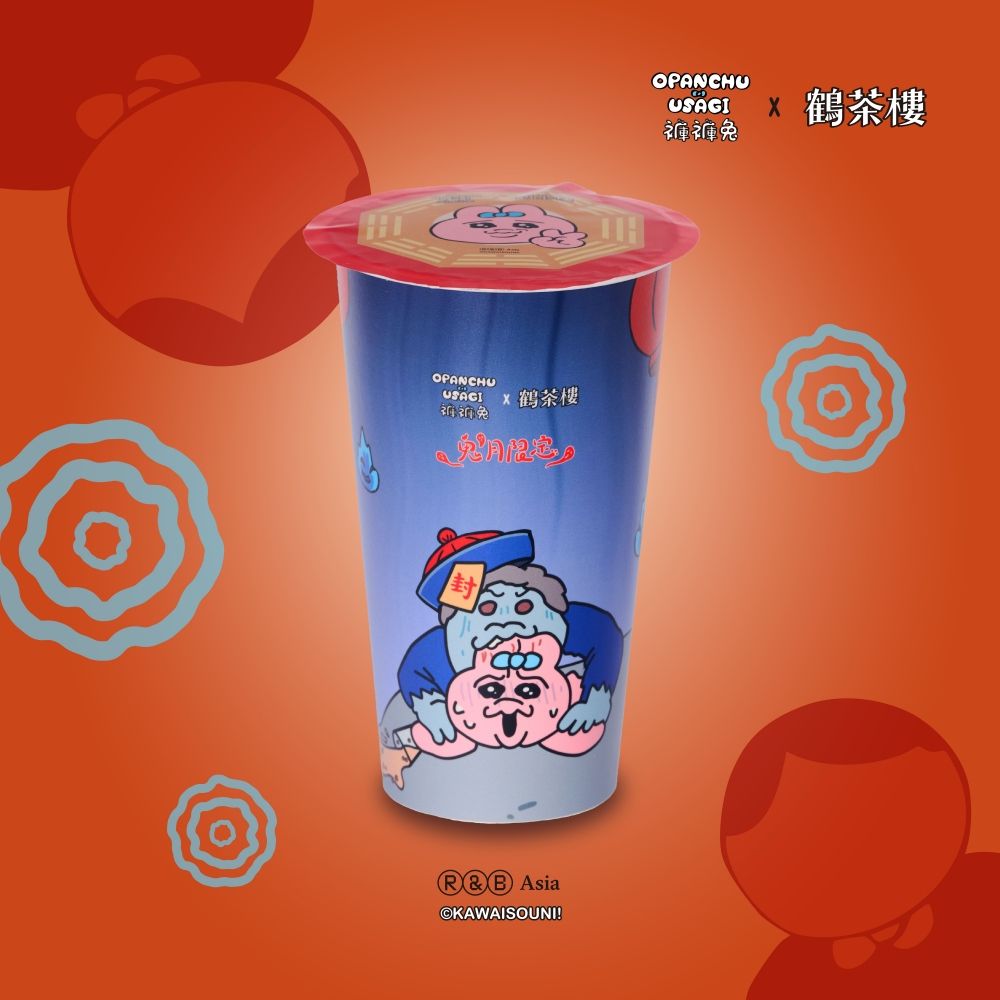 2026鬼月最可愛企劃！鶴茶樓×褲褲兔「貞子主題外帶杯&玩偶飲料杯套」Q翻、IKEA也推平安符蛋糕！-7
