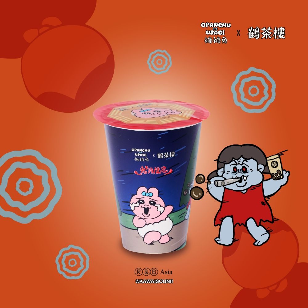 2026鬼月最可愛企劃！鶴茶樓×褲褲兔「貞子主題外帶杯&玩偶飲料杯套」Q翻、IKEA也推平安符蛋糕！-5