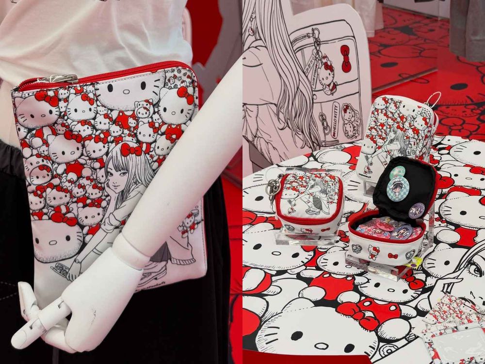 富江和Hello Kitty當朋友了？！韓牌聯手三麗鷗、伊藤潤二「T恤、小物」全曝光！恐怖＋可愛居然超搭！-8