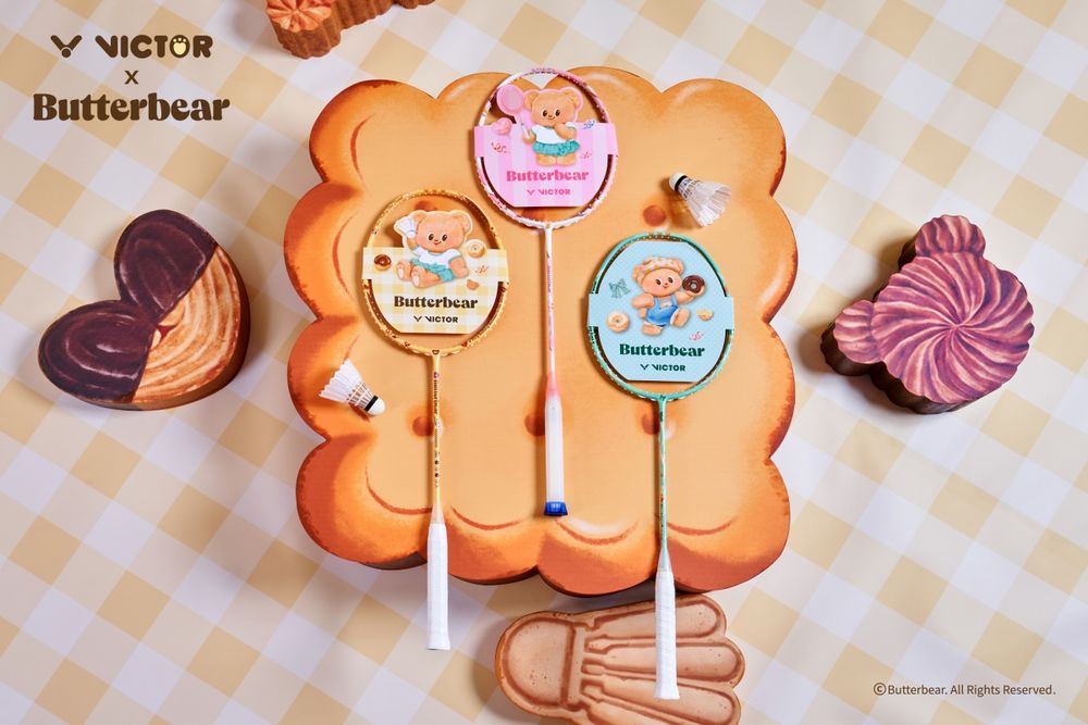 Butterbear進軍羽球界！驚喜聯名羽球品牌VICTOR！可愛小熊「球拍、球包」全都有、皮箱包萌到發瘋～-7