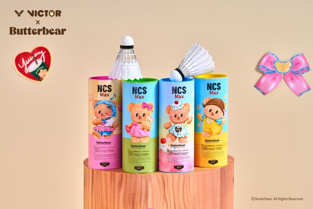 Butterbear進軍羽球界！驚喜聯名羽球品牌VICTOR！可愛小熊「球拍、球包」全都有、皮箱包萌到發瘋～-6