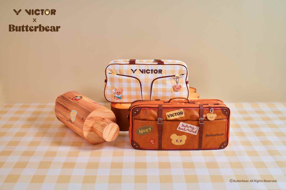 Butterbear進軍羽球界！驚喜聯名羽球品牌VICTOR！可愛小熊「球拍、球包」全都有、皮箱包萌到發瘋～-8
