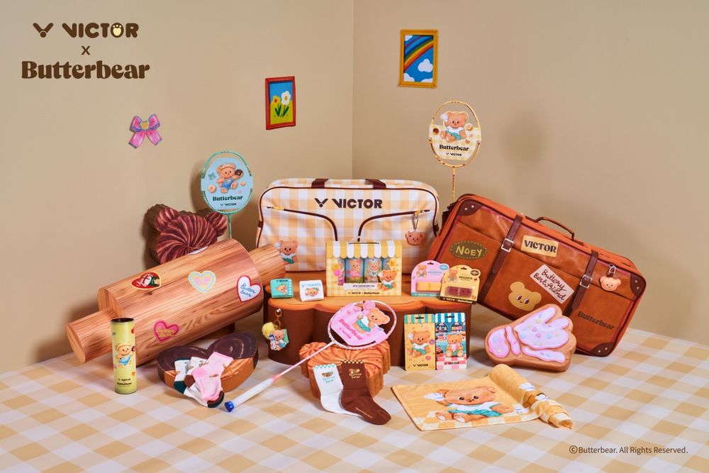 Butterbear進軍羽球界！驚喜聯名羽球品牌VICTOR！可愛小熊「球拍、球包」全都有、皮箱包萌到發瘋～-10