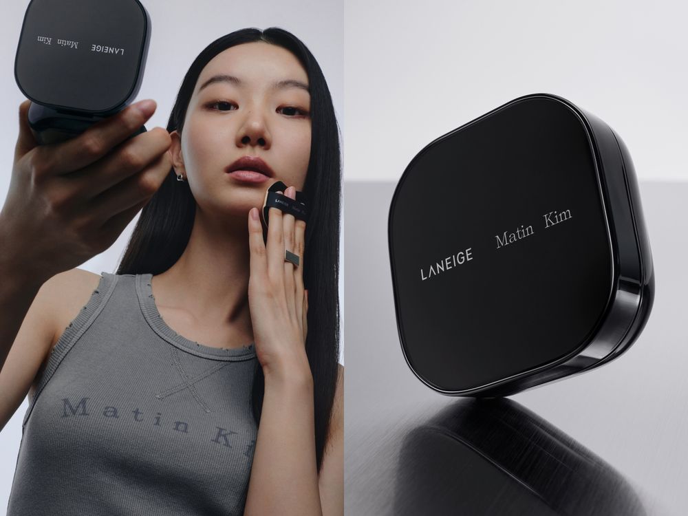 LANEIGE × Matin Kim極限黑聯名太帥！5大明星商品全部「黑化」，買氣墊直接送Matin Kim肩背包！-7
