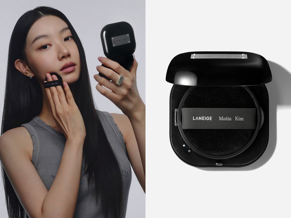 LANEIGE × Matin Kim極限黑聯名太帥！5大明星商品全部「黑化」，買氣墊直接送Matin Kim肩背包！-9