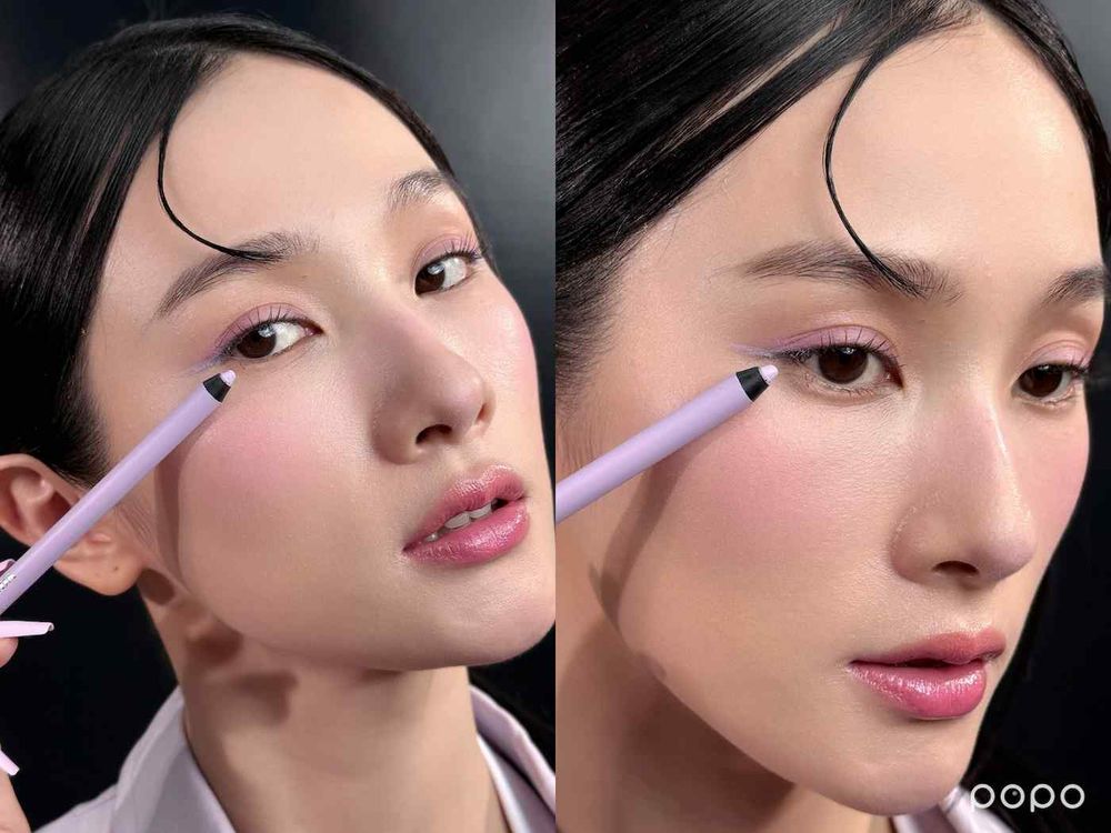 邊佑錫那支紫色唇膏台灣也買得到！PRADA「幻光紫潤唇膏、嫩紫三角形腮紅」顛覆色彩美學，原來黃肌也能這麼適合清新紫粉色！-3